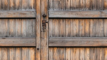 Wall Mural - Close Up of Wooden Garage Door Texture and Background