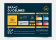 © Ma Graphive - Brand Guidelines Poster Layout, Simple style and modern Brand Guidelines, Brand identity Template.