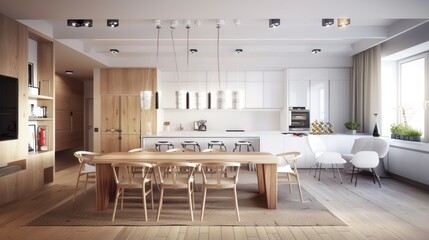 Sticker - Modern Kitchen and Dining Area