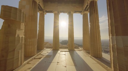 Canvas Print - Golden Hour at the Acropolis