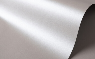 Poster - Silver metal background with a shiny, smooth texture and seamless gray surface. Stainless steel