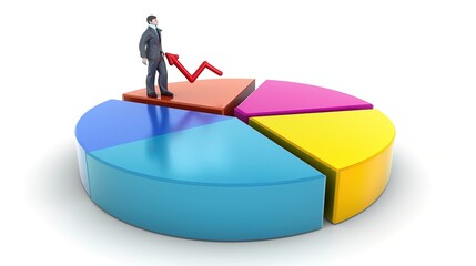 visualizing success 3d rendered charts and graphs for business growth and financial analysis purposes 