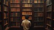 © Media Srock - Exploring the Depths of Knowledge: A Journey through the Stacks