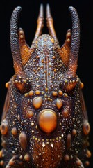 Wall Mural - Close-Up Macro Photography of a Bug's Head