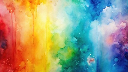 abstract watercolor background, asymmetrical design, warm colors, cool colors, vertical layout, copy space