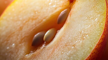 Canvas Print - Close-up of a Sliced Apple