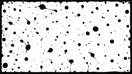 Wall Mural - Ink splash Background. Ink splash isolated on white background. black drops. Grunge background. Splatter Ink Texture . Distress Texture .