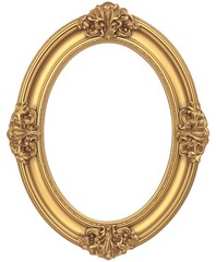 Elegant Gold Oval Frame