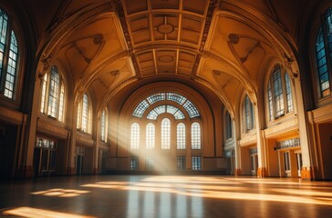 Poster - Sunbeams in an Empty Hall