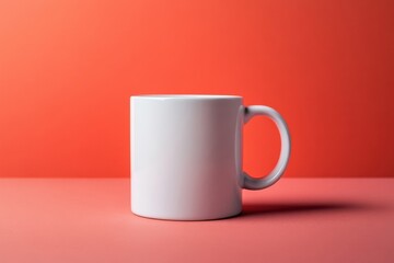 Coffee cup set apart against simple background