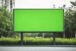 © Livinskiy - Electronic signboard with a vibrant green screen on a bright background, perfect for custom messaging, great for advertising and promotions