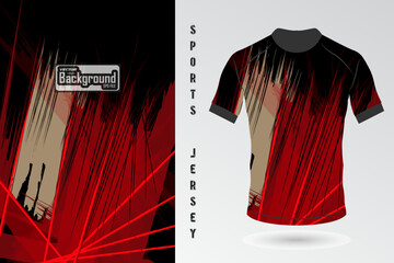 Wall Mural - Sports jersey and t shirt template sports design for football, racing, gaming