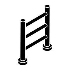 Sticker - A unique design icon of pullup bar 