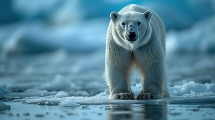 Canvas Print - Polar Bear in the Arctic