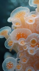 Poster - Close-up of Vibrant Coral Polyp in Underwater World