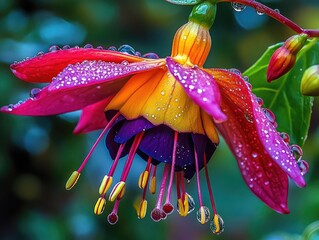 Canvas Print - red and yellow flower