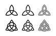 © Ankit - Ancient celtic trinity knot symbol icon set