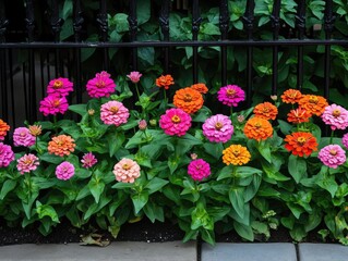 Poster - flowers in a garden