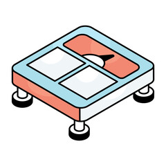 Wall Mural - An icon design of weight scale 