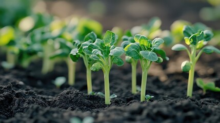 Canvas Print - sprouts of tomato