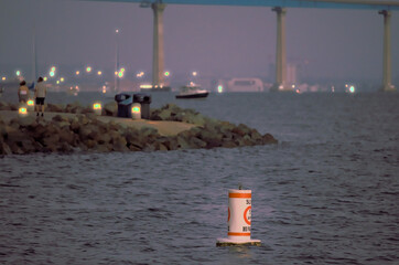 Buoy for no wake zone by lookout point