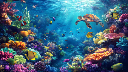 Underwater Coral Reef