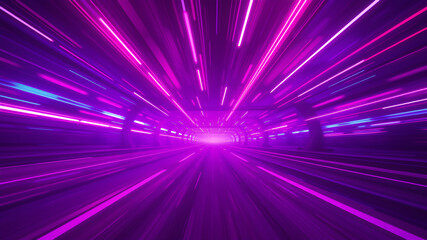Wall Mural - road speed motion light effect background. generative ai