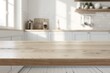 © shobakhul - A kitchen with a wooden countertop and white cabinets, generative ai image