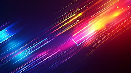 Abstract modern hight speed light arrow line technology effect. Modern abstract high speed motion. Colorful dynamic motion on a dark background. 