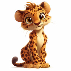 Wall Mural - Cartoon Cheetah 