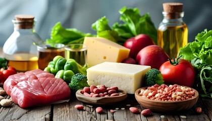 Wall Mural - Understanding LDL Cholesterols Role in Arterial Health and Heart Disease Prevention through Diet and Exercise