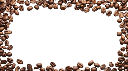 A lively coffee-themed illustration featuring a crowd, with a background of circles and dots, showcasing various coffee cups and beans in rich brown and white tones