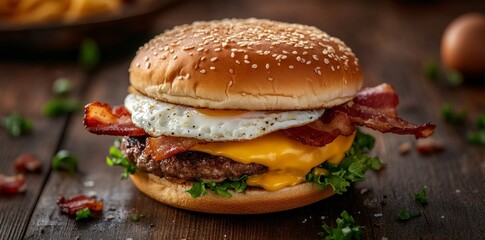 The perfect breakfast sandwich: bacon, egg, and cheese on a toasted roll with Chipotle Mayo and hash browns