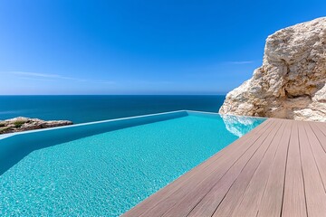 A relaxing day at a NazarÃ© spa, with an infinity pool overlooking the ocean and luxury treatments available