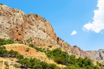 Wall Mural - colorful gorge slope around Noravank monastery