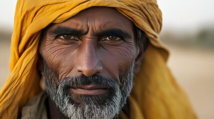 Portrait of a desert dweller  a man s life in arid landscapes and harsh environments