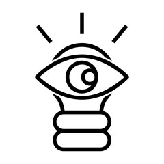 Poster - vision Line Icon