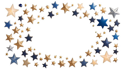 Wall Mural - a blue highlighted dark background glare stars background light blue star overlay effect glare spark