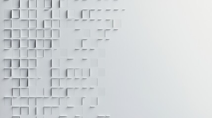 A minimalist light grey background with subtle, small squares, abstract geometric patterns.
Use for presentation, slide show, slide for brochure, marketing, leaflet, advertising, banner, cover, web