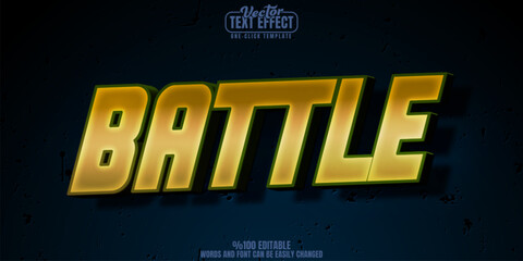 Battle editable text effect, customizable war and fight 3d font style