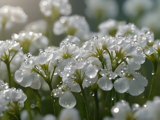 dripping mist flowers