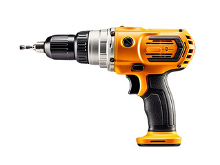 electric drill isolated on transparent background