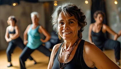 Wall Mural - Vibrant Zumba Dance Class for Fitness and Wellbeing