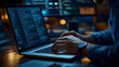 © Siasart Stock - Programmer Typing Code on Laptop - Realistic Image