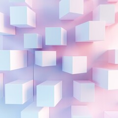 Modern Abstract Geometric Background with Cubes