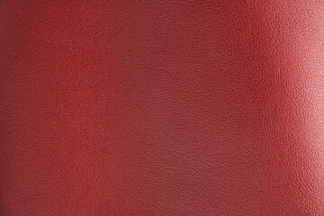 Wall Mural - Red leather, closeup view of material texture