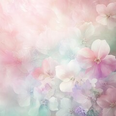 Soft Floral Background with Pastel Colors