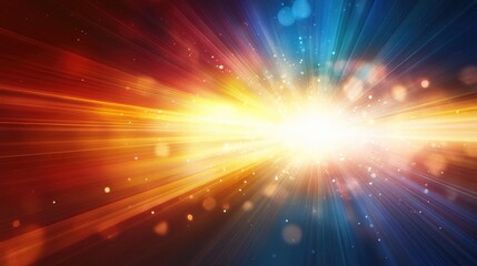 Poster - Abstract background featuring a burst of light with an explosion of rays Graphic illustration highlighting dynamic visual elements