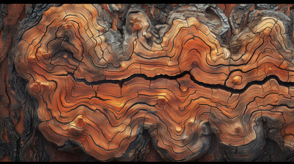 Wall Mural - Abstract Wood Grain Texture