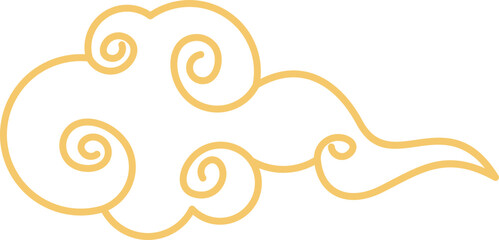 Chinese Cloud Outline
